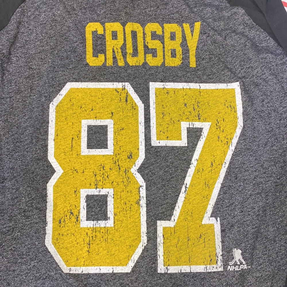 Baseball style shirt Sidney Crosby Penguins #87